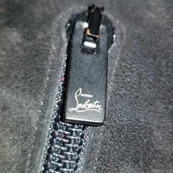 Christian Louboutin, Eleanor, black suede, knee high, heeled boots, 40 - Picture 3 of 8